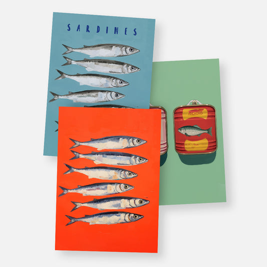 Vintage Fishes 3-Poster Bundle
