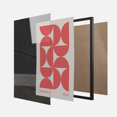 BAUHAUS RED GEOMETRIC