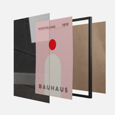 BAUHAUS AUSTELLUNG 1919 PINK RED