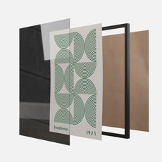 BAUHAUS ABSTRACT CIRCLES 1923 GREEN