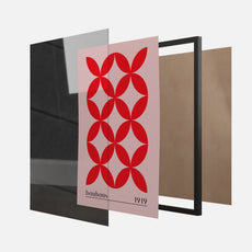 BAUHAUS PATTERN 1919 RED