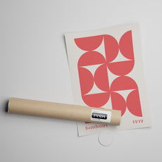 BAUHAUS RED GEOMETRIC