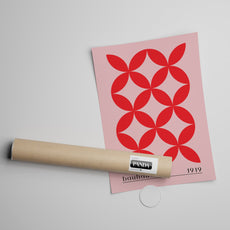 BAUHAUS PATTERN 1919 RED